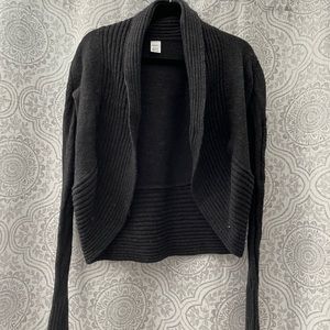 Crop knitted jacket